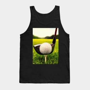 Golf Ball Tee Off Tank Top